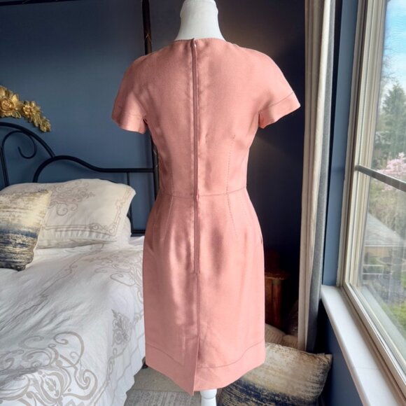 Dolce & Gabbana Peachy Pink Shimmer Wiggle Dress - Picture 5 of 14